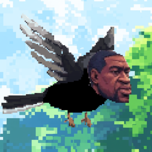 A screenshot of flappy floyd in action